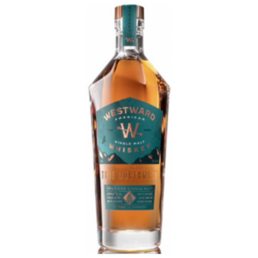 Paramount Westward Stout Cask Single Malt Whiskey 700ml bottle with dark amber liquid and label featuring whiskey branding.
