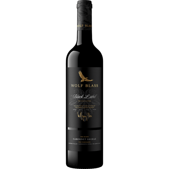 Wolf Blass Black Label Cabernet Shiraz Malbec 2012 wine bottle from Paramount, showcasing the label and 750ml size.