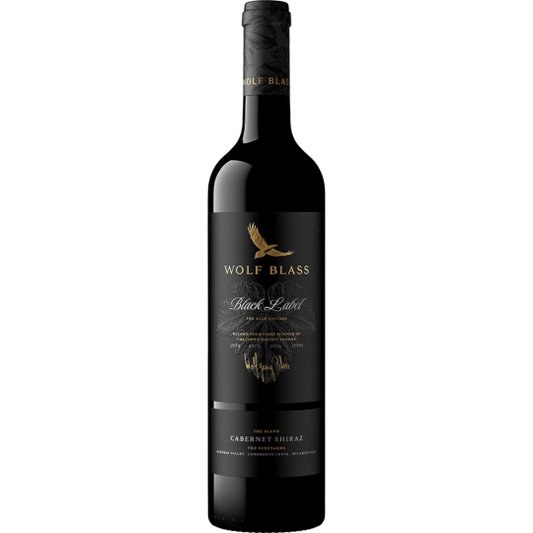 Wolf Blass Black Label Cabernet Shiraz Malbec 2012 wine bottle from Paramount, showcasing the label and 750ml size.