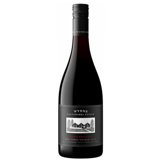 Bottle of Wynns Black Label Shiraz 2012 wine by Paramount, featuring dark red wine in a 750ml bottle.