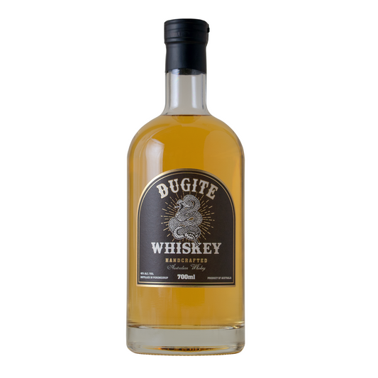 Australian Dugite handcrafted whiskey by The Spirits Company in a 700ml bottle, featuring rich amber color and detailed label.